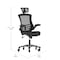Flash Furniture Black Mesh High Back Task Chair with Roller Wheels BL-X-5H-RLB-GG - alternate 4